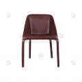 Wine color dining Manta chairs